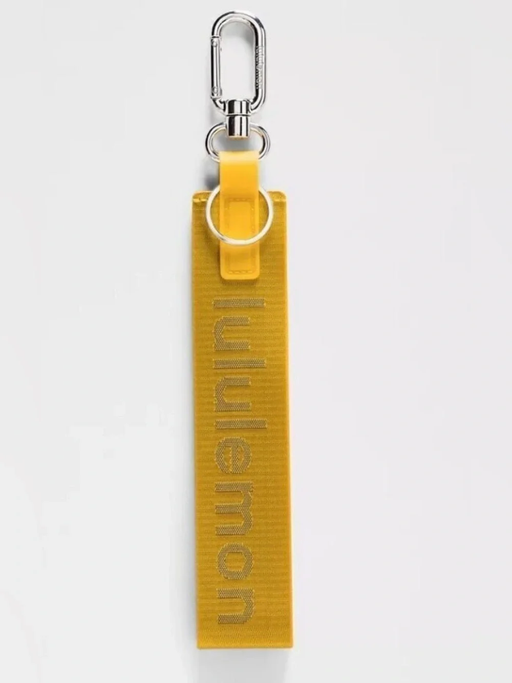 Lululemon NWT Never Lost Keychain Maize Yellow Graphite Grey
